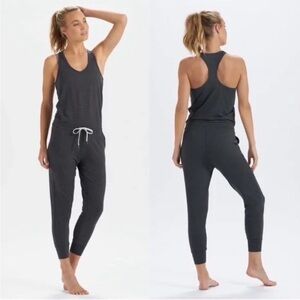 Vuori Lux Racerback Jumpsuit Charcoal Gray Size XS